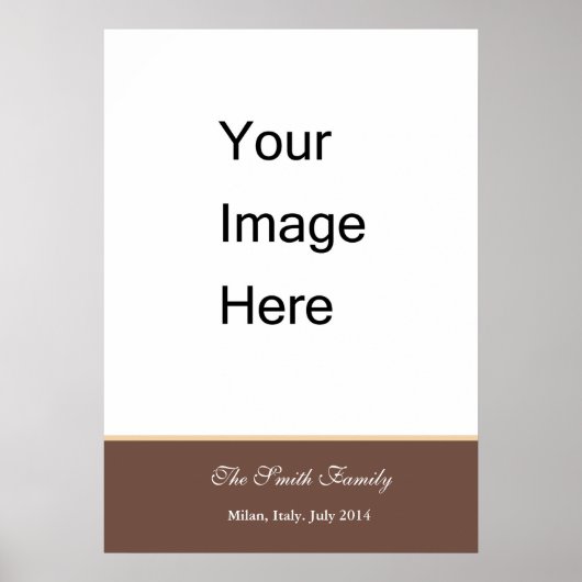 Creëer uw eigen Zazzle-sjabloon aanpassen Poster (Voorkant)