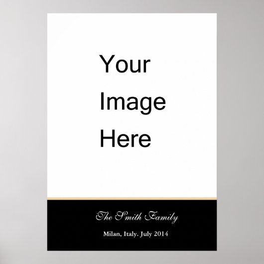 Creëer uw eigen Zazzle-sjabloon aanpassen Poster (Voorkant)