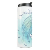 Creëer Uw eigen Zee is Mijn Liefde Thermosbeker (Gedraaid links)