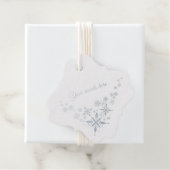 Creëer uw eigen zilveren sneeuwvlokken bedankjes labels (Met doos)