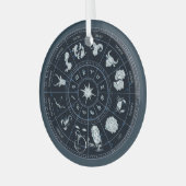 Creëer Uw eigen Zodiac Wheel Glas Ornament (Voorkant links)