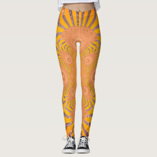 Creëer Uw eigen, zoete Oranje patroonvormer Leggings