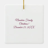 Creëer Uw eigen zoete roze kerstengel Keramisch Ornament (Achterkant)