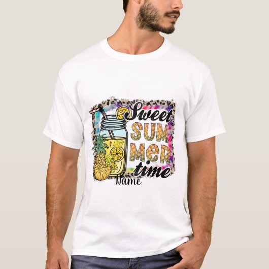Creëer Uw eigen zoete zomertijd T-shirt (Voorkant)