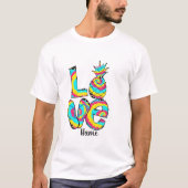 Creëer Uw eigen Zomerstrand Liefde T-shirt (Voorkant)