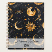 Creëer Uw eigen Zon Maan Sterren Celestial Planner (Voorkant)