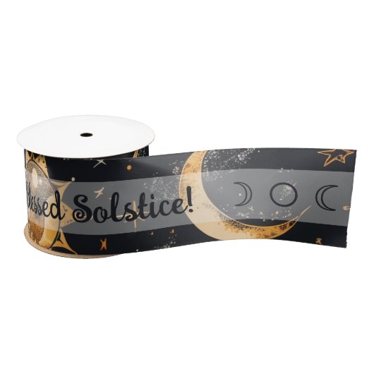 Creëer Uw eigen Zon Maan Sterren Celestial Satijnen Lint (Spoel)