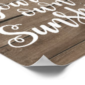 Creëer Uw eigen zonnebloempo Poster (Hoek)