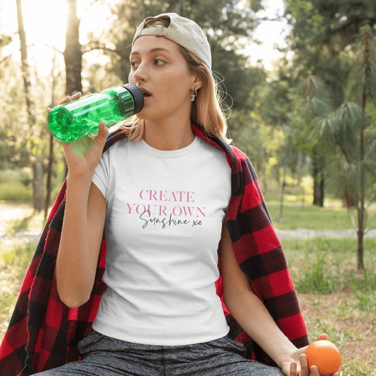 Creëer Uw Eigen Zonneschijn XO Inspirerend Bericht T-shirt