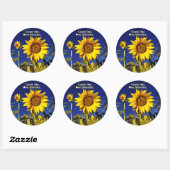 Creëer uw eigen zonneschijn-Zonnebloem Stickers (Vel)