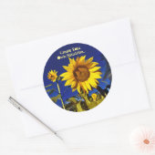 Creëer uw eigen zonneschijn-Zonnebloem Stickers (Envelop)