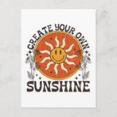 Creëer Uw eigen zonneschijnBriefkaart Briefkaart (Voorkant)
