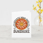 Creëer Uw eigen zonneschijnKaart Kaart (Gele Bloem)
