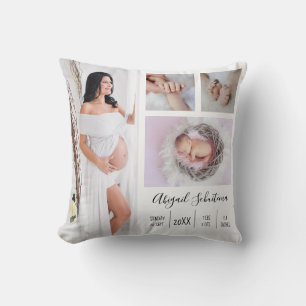 Creëer Uw eigen Zwangerschap en Baby Foto Keepsake Kussen