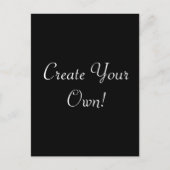 Creëer Uw eigen zwart Briefkaart (Voorkant)