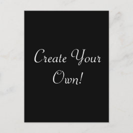 Creëer Uw eigen zwart Briefkaart