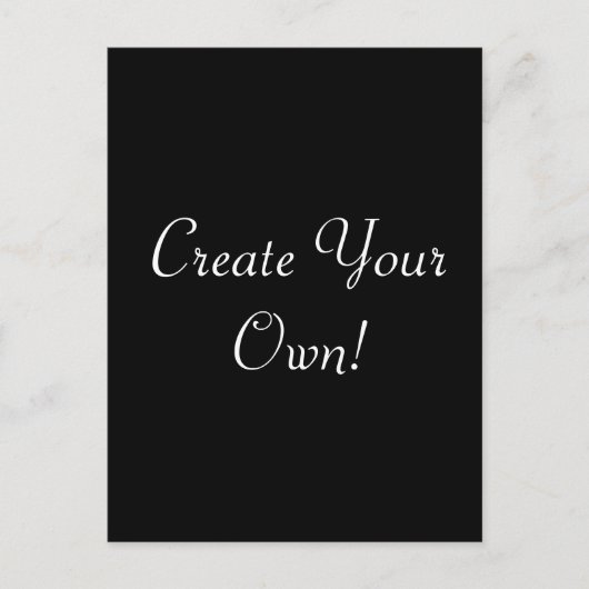 Creëer Uw eigen zwart Briefkaart (Voorkant)