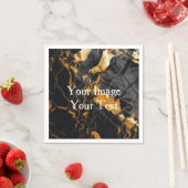 Creëer Uw Eigen Zwart en Gouden Leeg Servet (Insitu)