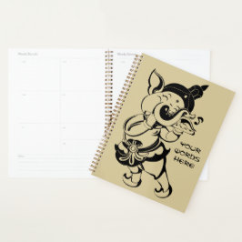 Creëer Uw Eigen Zwart & Goud Ganesh Fluit Planner