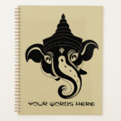 Creëer Uw Eigen Zwart & Goud Ganesh Planner (Voorkant)