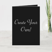 Creëer Uw eigen zwart Kaart (Voorkant)