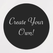 Creëer Uw eigen zwart Labels (Design 1)