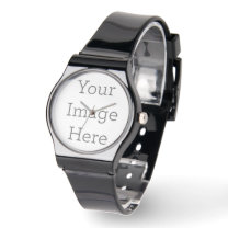 Creëer Uw eigen zwart siliconen horloge