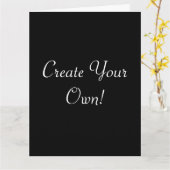 Creëer Uw eigen zwart-wit groot Kaart (Gele Bloem)