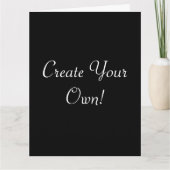 Creëer Uw eigen zwart-wit groot Kaart (Voorkant)