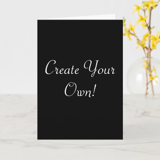 Creëer Uw eigen zwart-wit Kaart (Gele Bloem)
