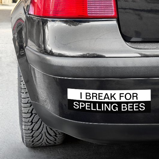 Creëer Uw eigen zwart-wit kleurenblok Bumpersticker
