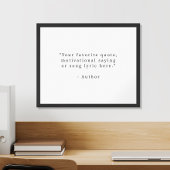 Creëer uw eigen zwart-wit quote poster