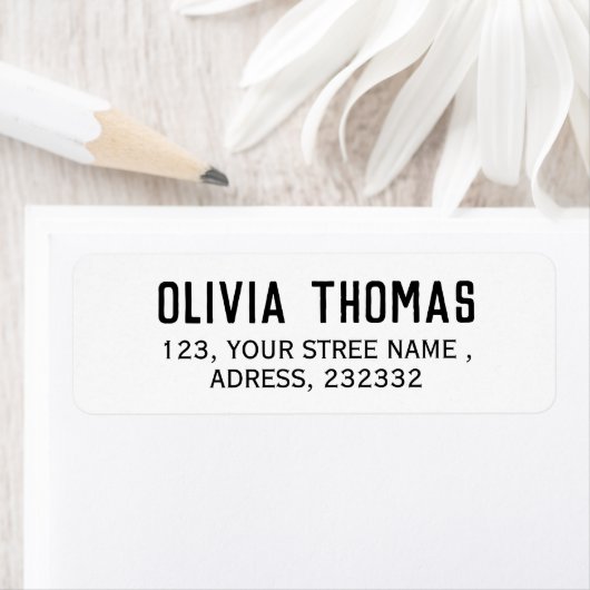 Creëer uw eigen zwart-wit retouradres etiket (Insitu)