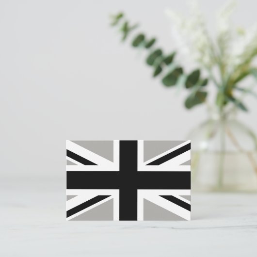 Creëer Uw eigen zwart-witaansluiting Visitekaartje (Staand voorkant)