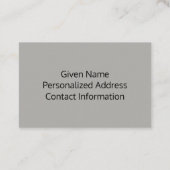 Creëer Uw eigen zwart-witaansluiting Visitekaartje (Achterkant)