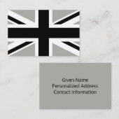 Creëer Uw eigen zwart-witaansluiting Visitekaartje (Voorkant / Achterkant)