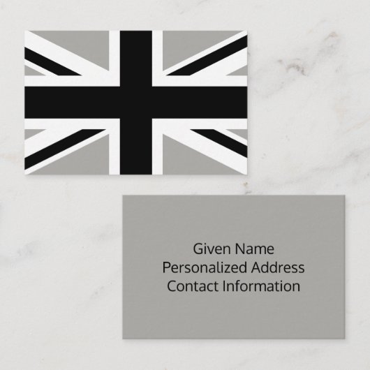 Creëer Uw eigen zwart-witaansluiting Visitekaartje (Voorkant / Achterkant)