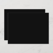 Creëer uw eigen zwarte aangepaste Briefkaart (Voorkant / Achterkant)
