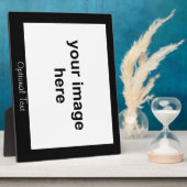 Creëer Uw eigen zwarte aangepaste foto Fotoplaat (Zijkant)