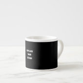 Creëer uw eigen zwarte aangepaste ontwerp espresso kop (Voorkant rechts)