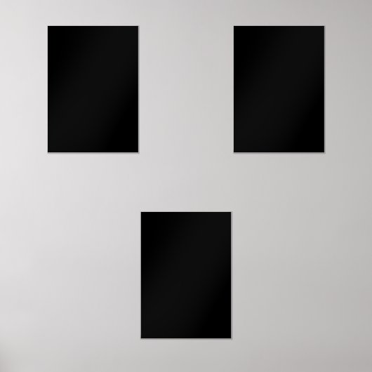 Creëer uw eigen zwarte aangepaste ontwerp muurkunst sets (Voorkant)