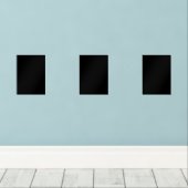 Creëer uw eigen zwarte aangepaste ontwerp muurkunst sets (Houten vloer)