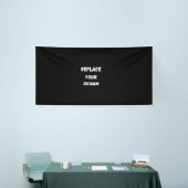 Creëer uw eigen zwarte aangepaste ontwerp spandoek (Beurs)