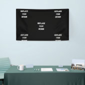 Creëer uw eigen zwarte aangepaste ontwerp spandoek (Beurs)
