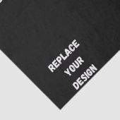 Creëer uw eigen zwarte aangepaste ontwerp tissuepapier (Detail)