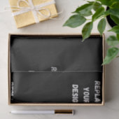Creëer uw eigen zwarte aangepaste ontwerp tissuepapier (Geschenk)
