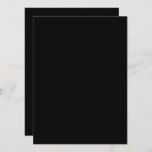 Creëer uw eigen zwarte aangepaste platte Kaart (Voorkant / Achterkant)