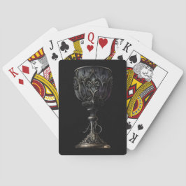 Creëer Uw eigen zwarte gotische kelk Pokerkaarten
