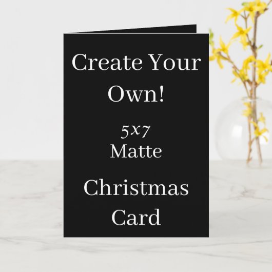 Creëer Uw eigen zwarte Kerstmis Kaart (Gele Bloem)