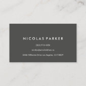 Creëer Uw eigen zwarte leder Visitekaartje (Achterkant)